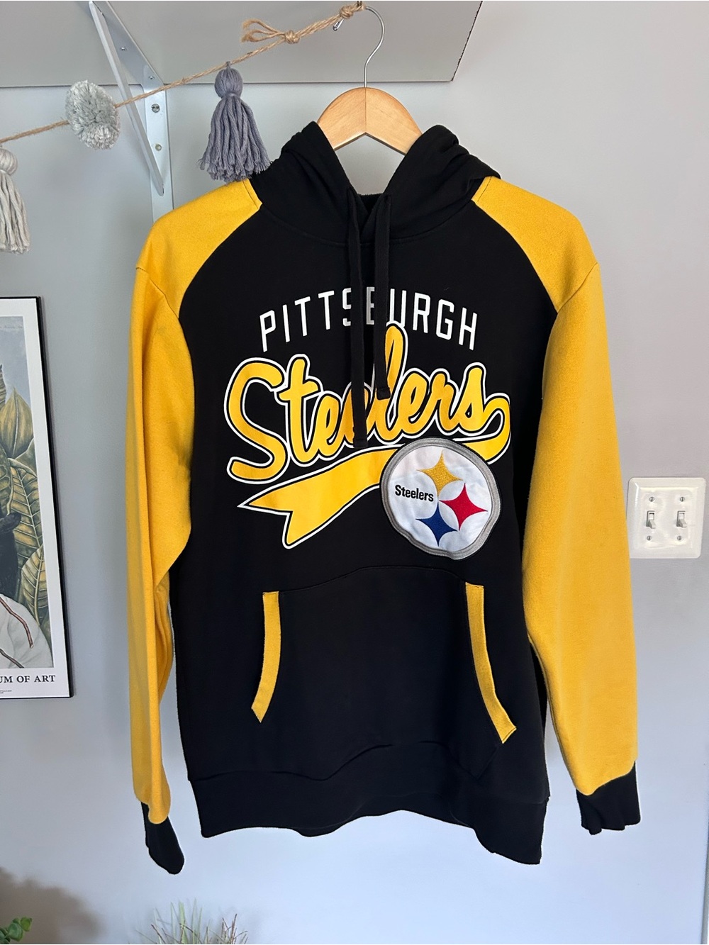 NFL Steelers Black & Gold Hooded Pullover